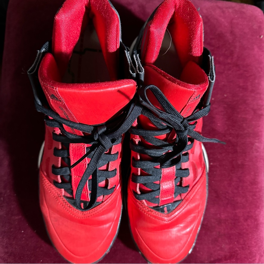 Adidas basketball sneakers beautiful red